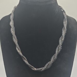 Dimants Mexican Sterling Silver Twisted Necklace